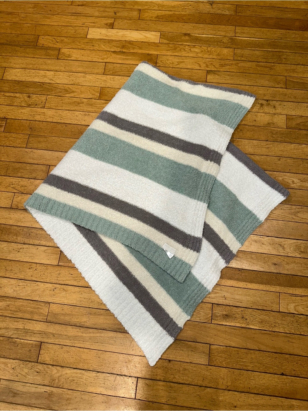 Barefoot dreams striped throw blanket
